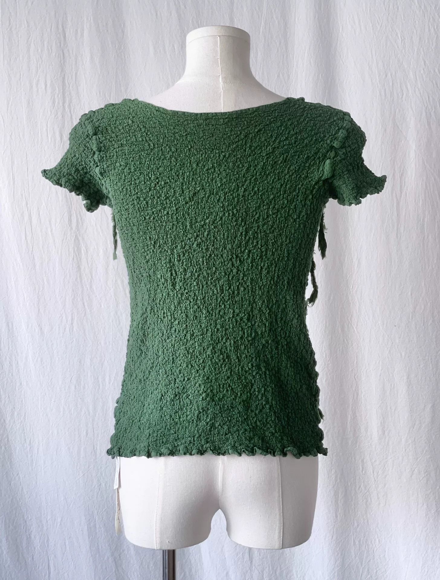 Issey Miyake Issey Miyake Me Green Fringe Top Size M / US 6-8 / IT 42-44 - 9 Thumbnail