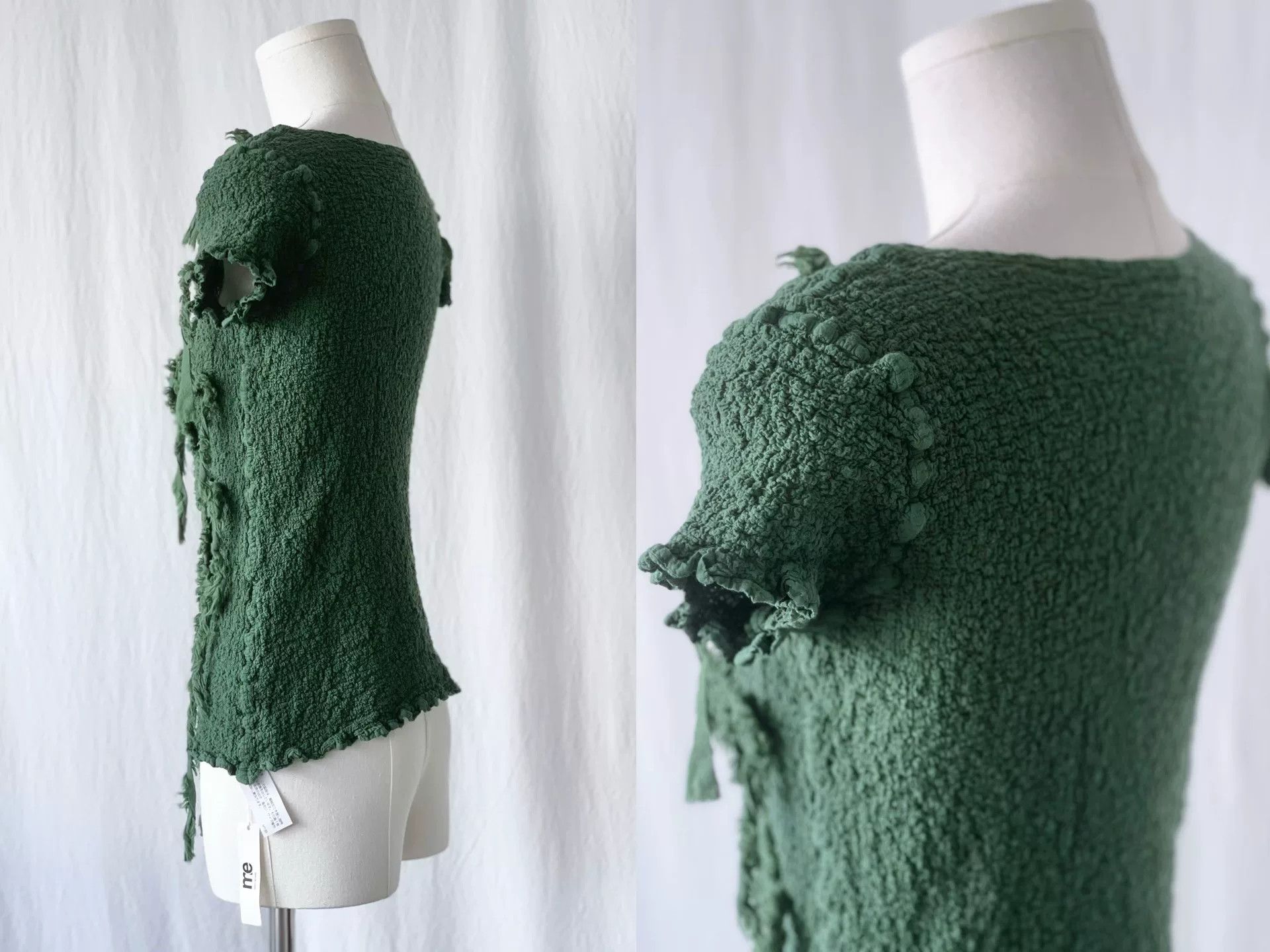 Issey Miyake Issey Miyake Me Green Fringe Top Size M / US 6-8 / IT 42-44 - 5 Thumbnail