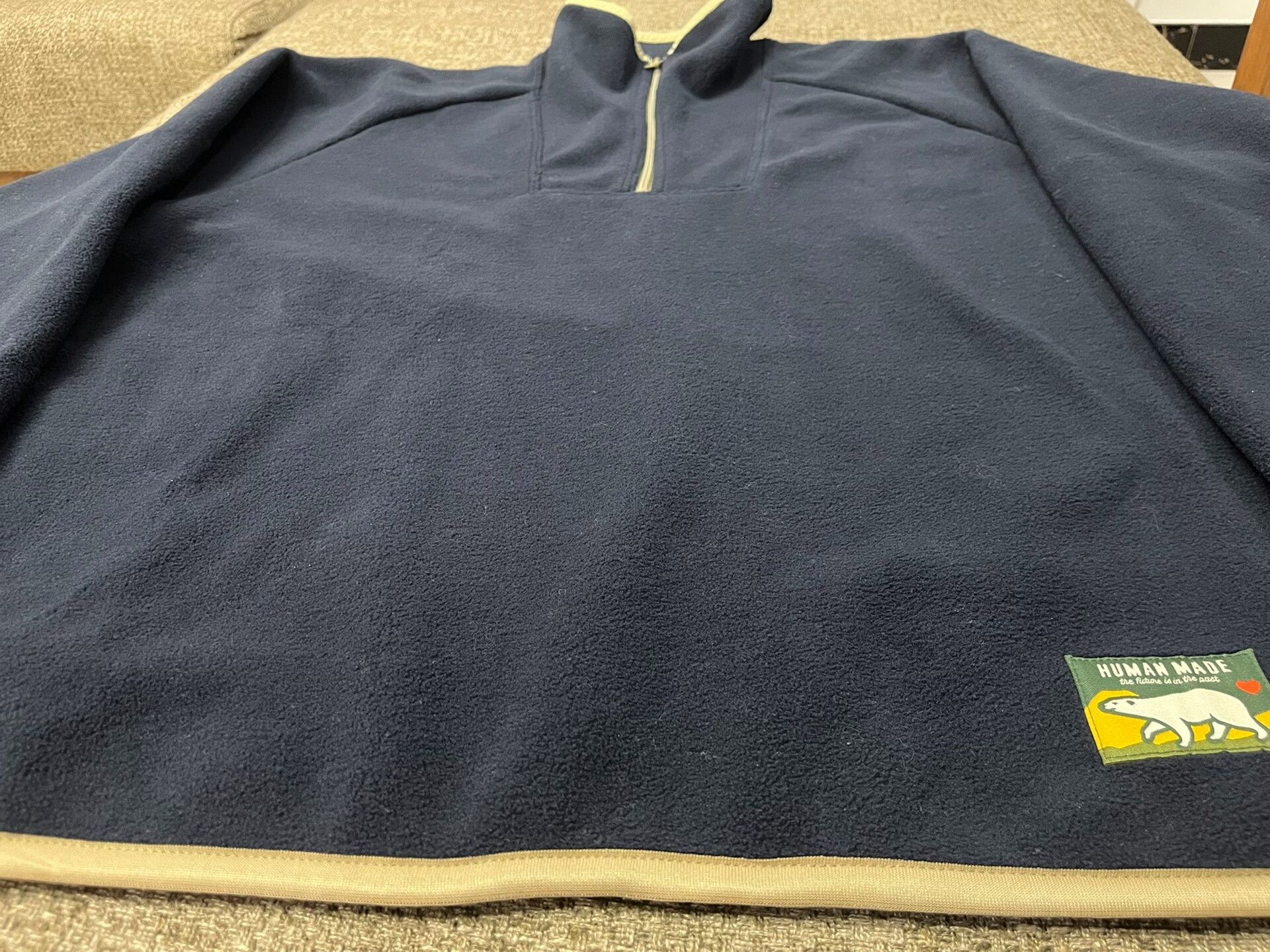 Human Made HUMAN MADE Half-Zip Fleece Sweatshirt Size US XL / EU 56 / 4 - 4 Thumbnail