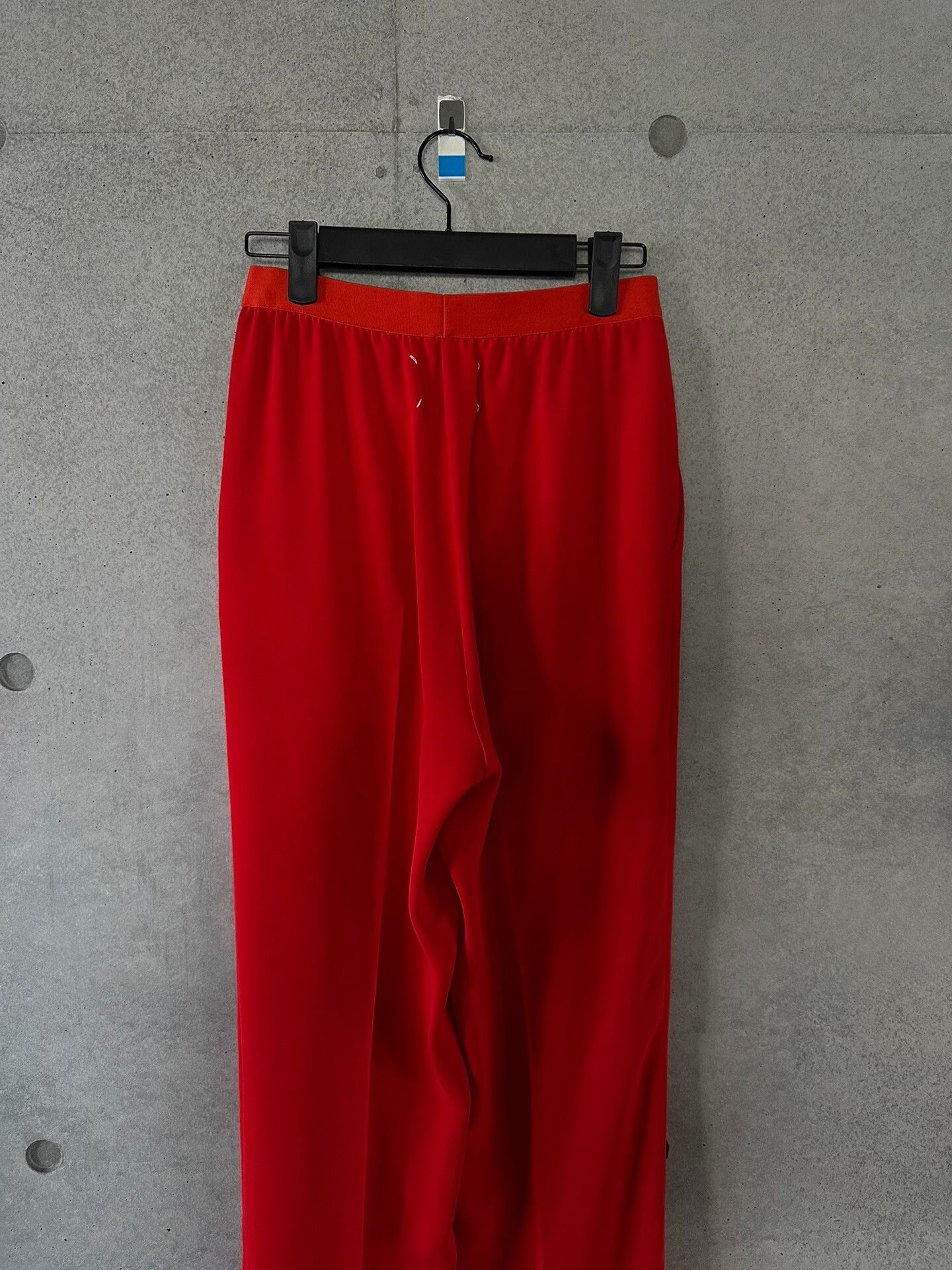 Maison Margiela Maison Margiela Red Silk Trousers Size 24" / US 00 / IT 34 - 4 Thumbnail