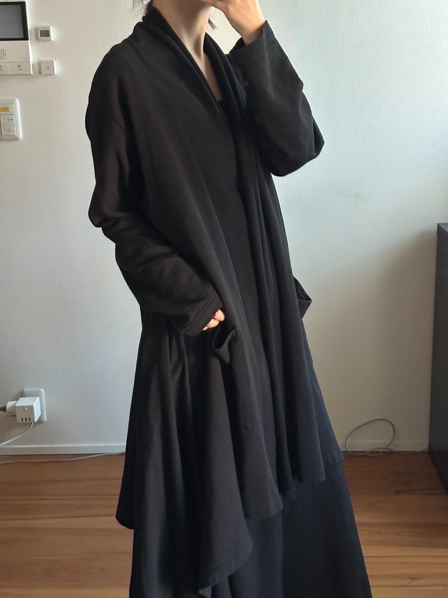 Ground Y Yohji Yamamoto Long Black Coat Size S / US 4 / IT 40 - 2 Thumbnail