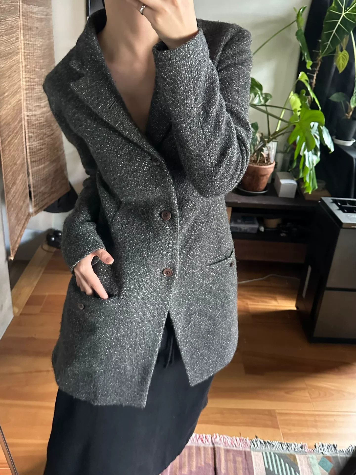 Yohji Yamamoto Yohji Yamamoto Wool Blend Coat Size S / US 4 / IT 40 - 2 Thumbnail