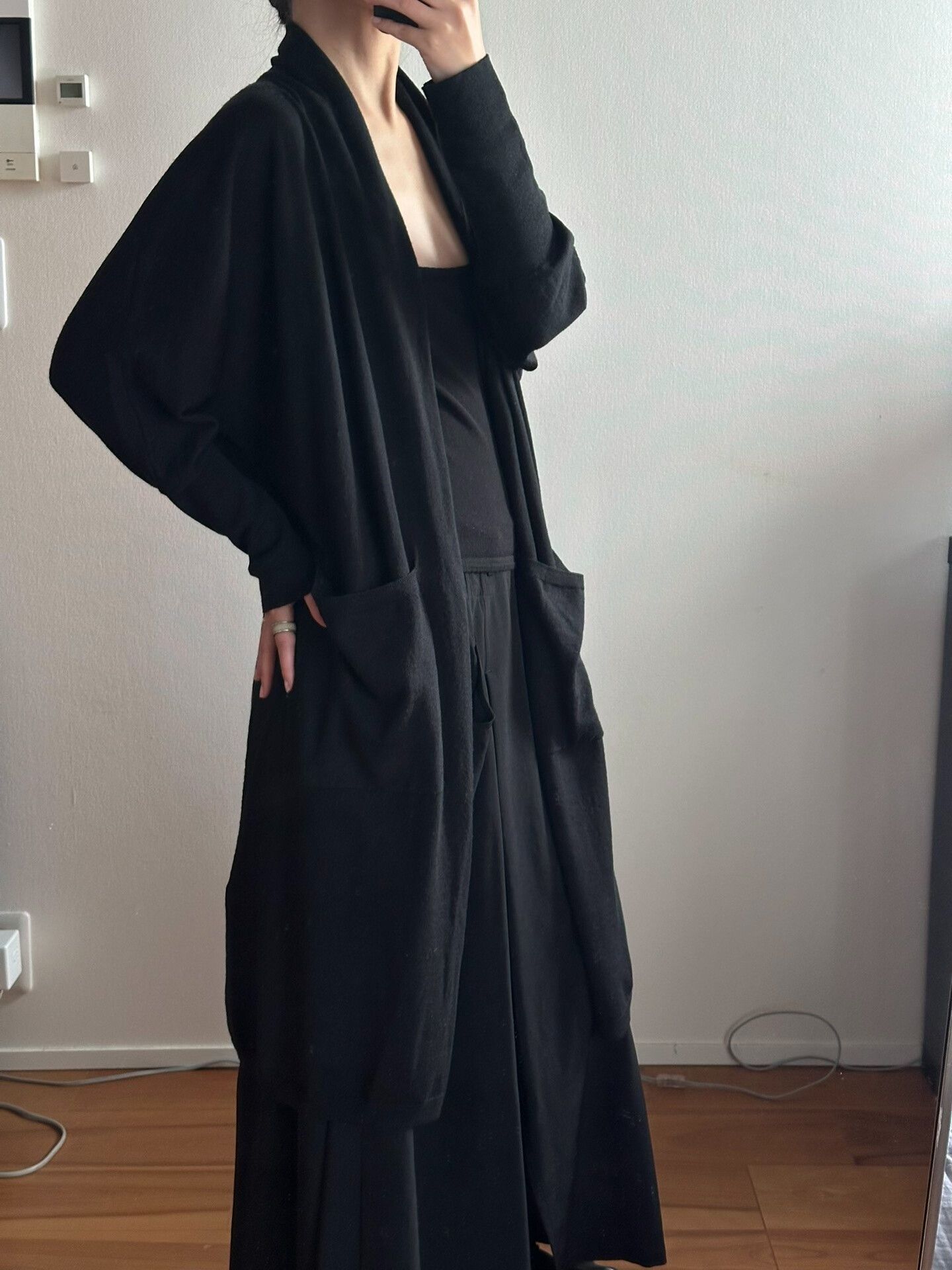 Y's Y’s for Living Black Long Coat Size M / US 6-8 / IT 42-44 - 6 Thumbnail