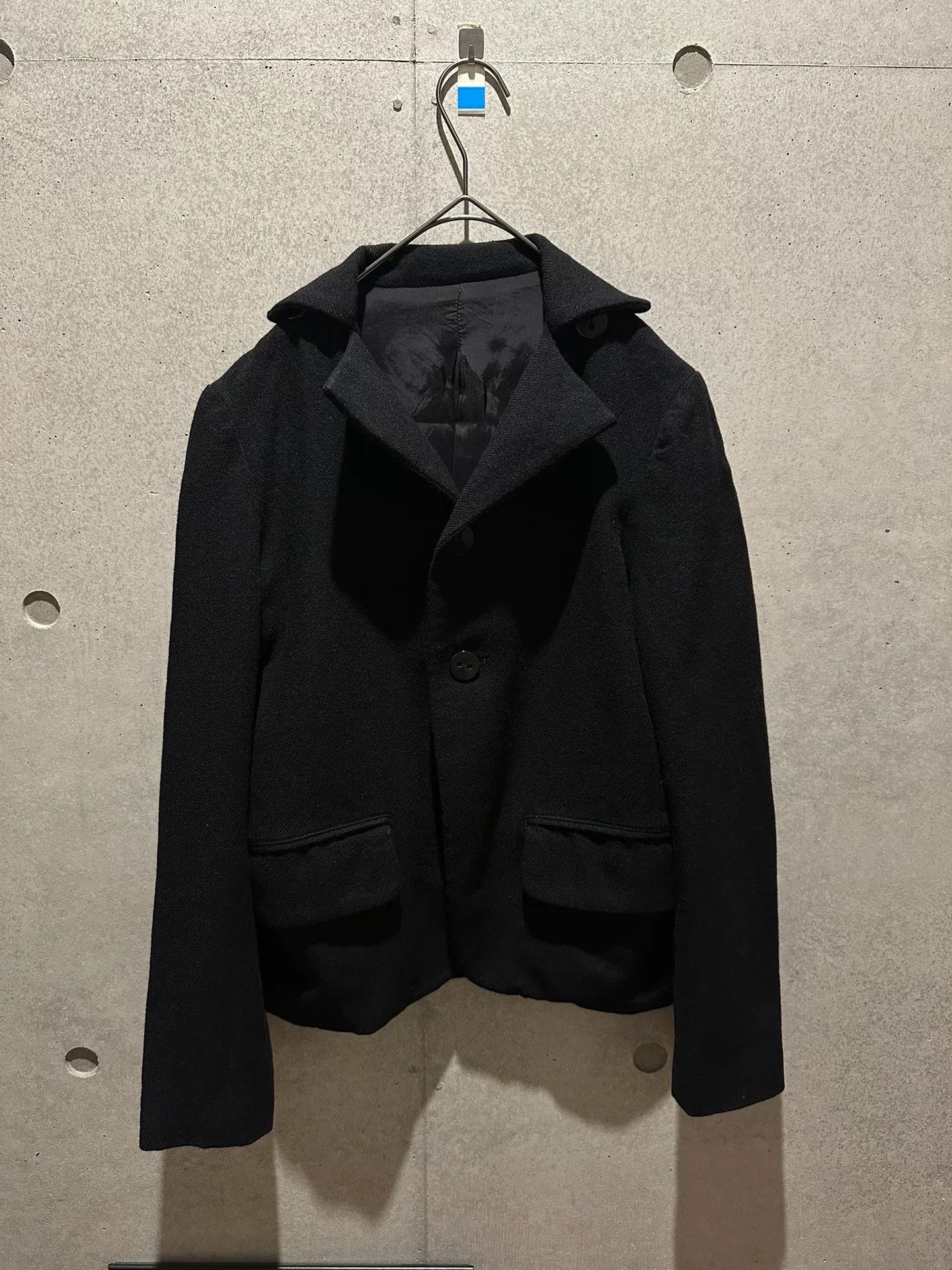 Yohji Yamamoto Yohji Yamamoto Black Wool Blazer Size S / US 4 / IT 40 - 8 Thumbnail