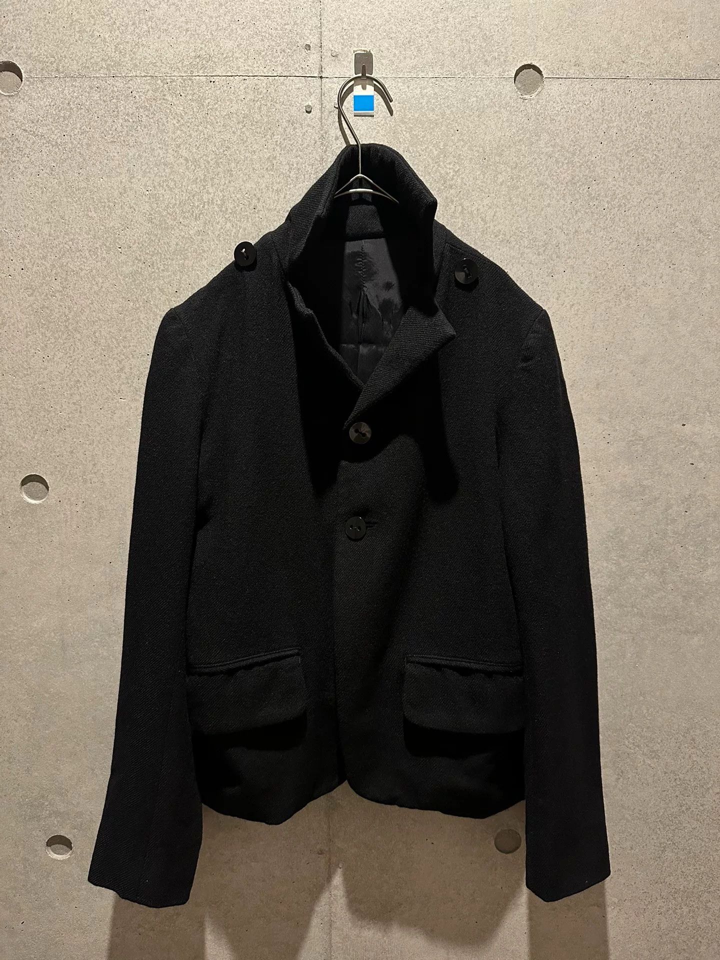 Yohji Yamamoto Yohji Yamamoto Black Wool Blazer Size S / US 4 / IT 40 - 5 Thumbnail