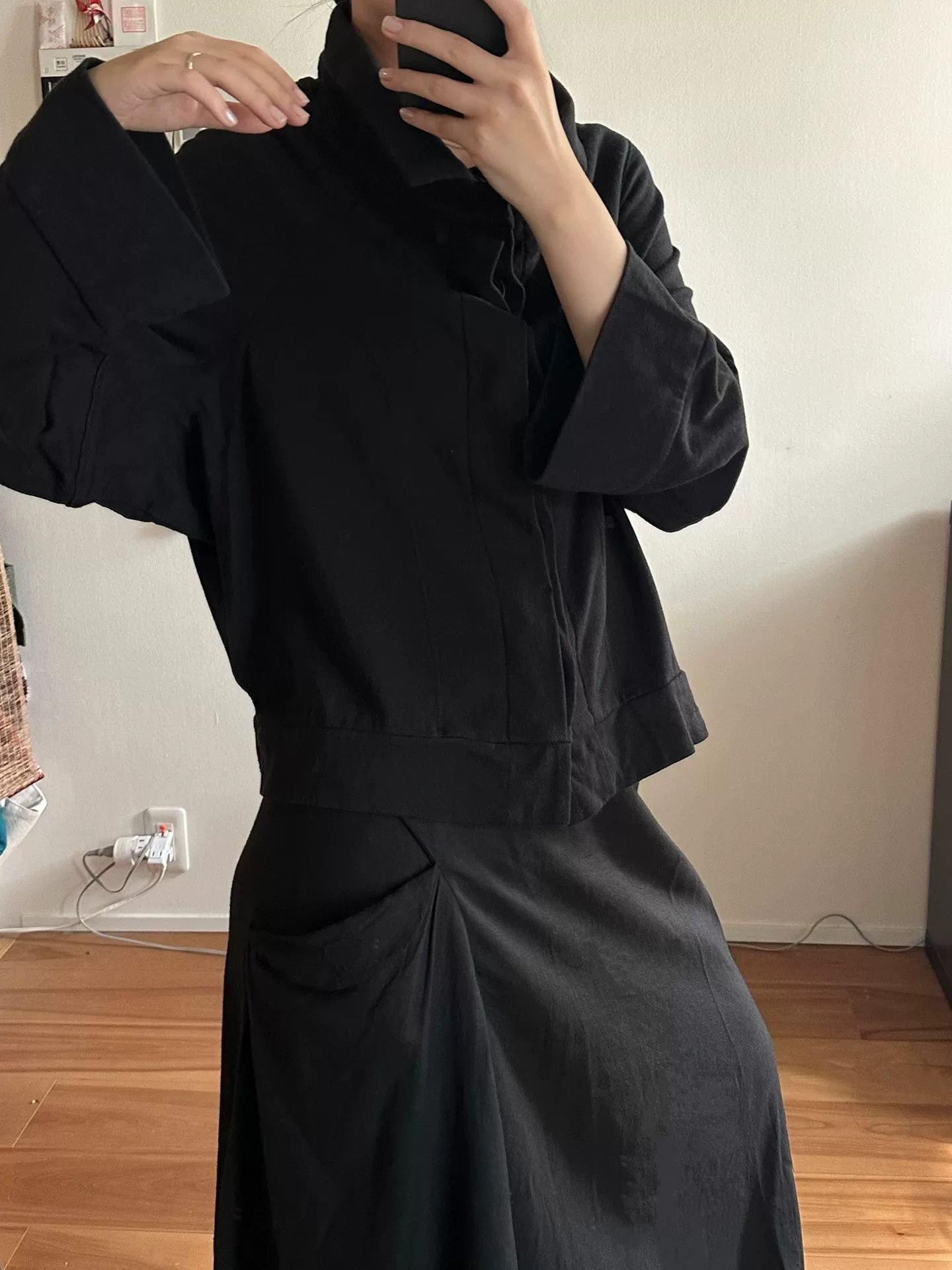 Y's Y's Yohji Yamamoto Black Kimono Jacket Size M / US 6-8 / IT 42-44 - 2 Thumbnail