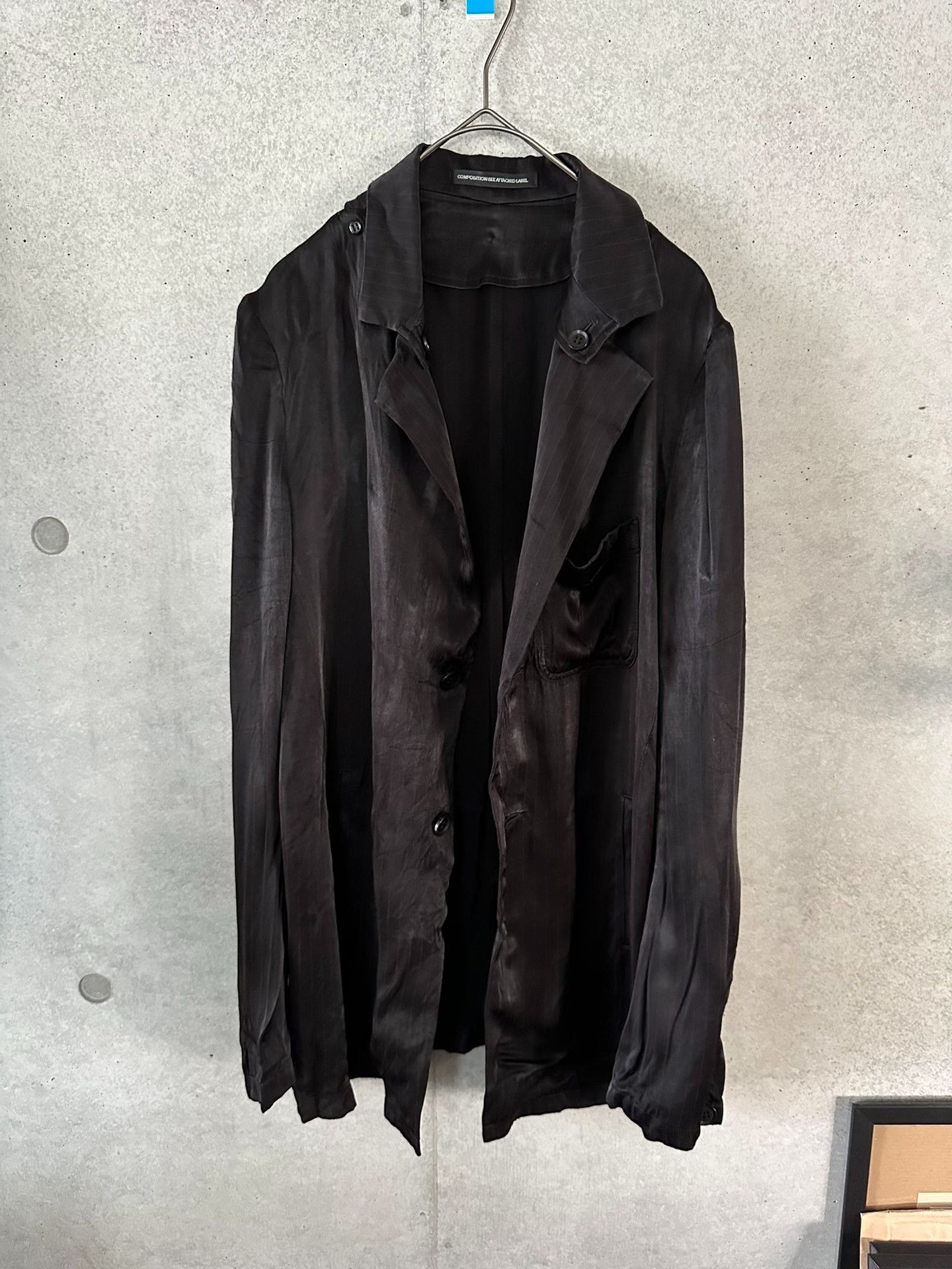 Y's Y’s Stylish Black Silk Jacket Size S / US 4 / IT 40 - 2 Thumbnail