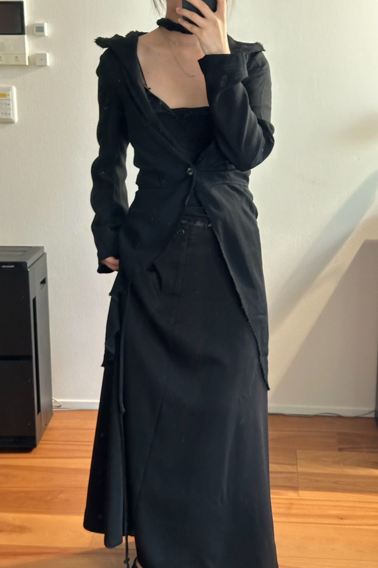 Comme des Garcons Comme des Garçons Long Black Coat Size L / US 10 / IT 46 - 2 Thumbnail