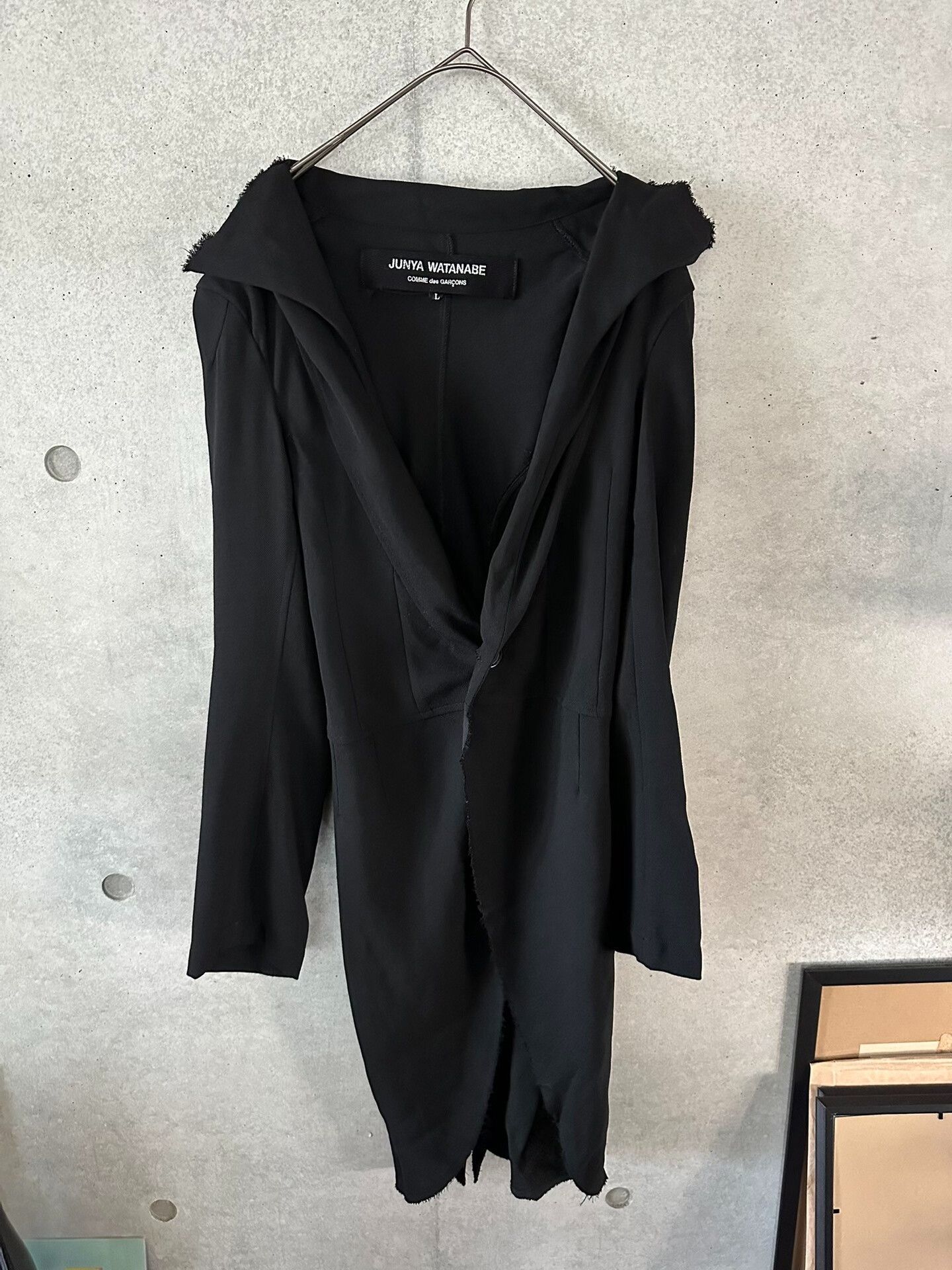 Comme des Garcons Comme des Garçons Long Black Coat Size L / US 10 / IT 46 - 3 Thumbnail