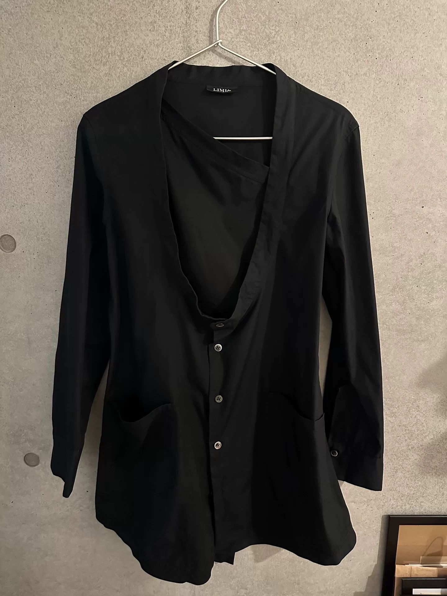 Limi Feu Black Double-Collar Shirt by Limifue Size S / US 4 / IT 40 - 4 Thumbnail