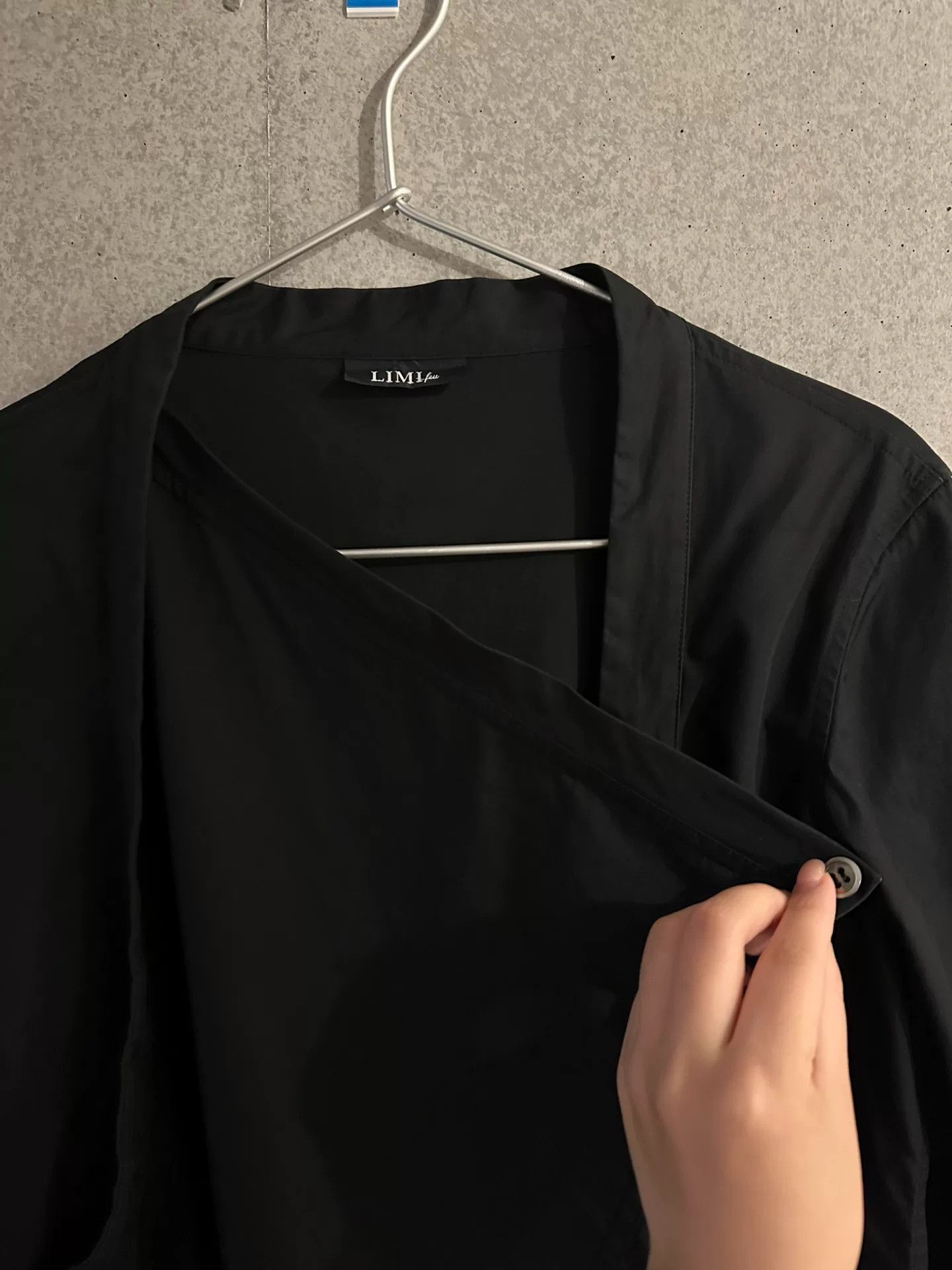 Limi Feu Black Double-Collar Shirt by Limifue Size S / US 4 / IT 40 - 5 Thumbnail