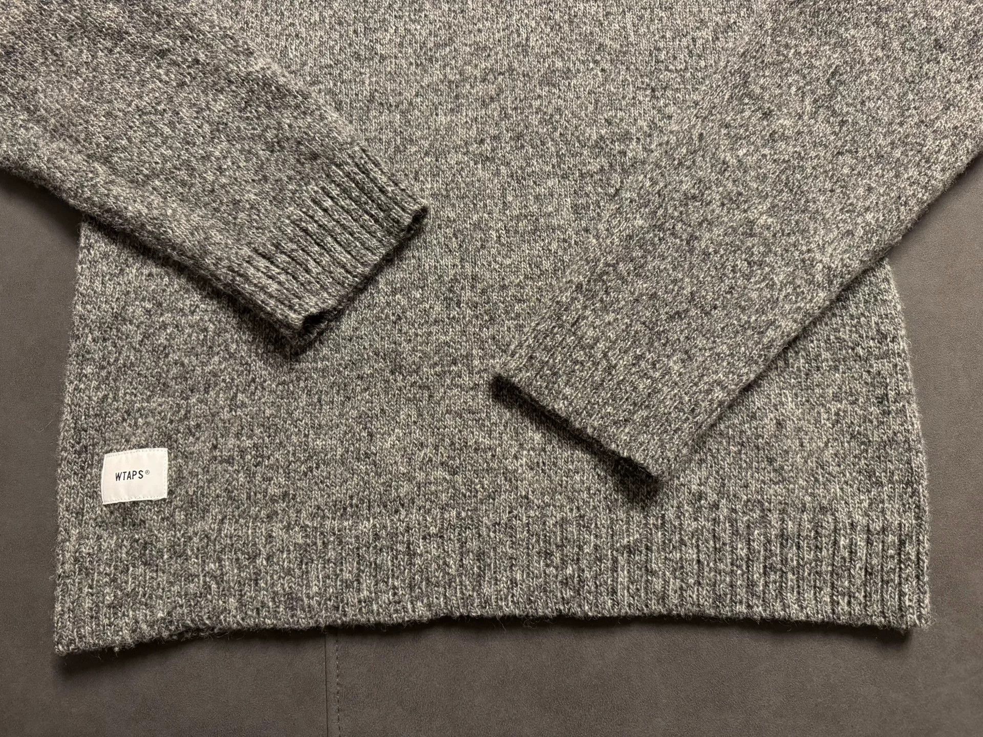 Wtaps WTAPS Gray Wool Sweater Size 2 Size US M / EU 48-50 / 2 - 4 Thumbnail