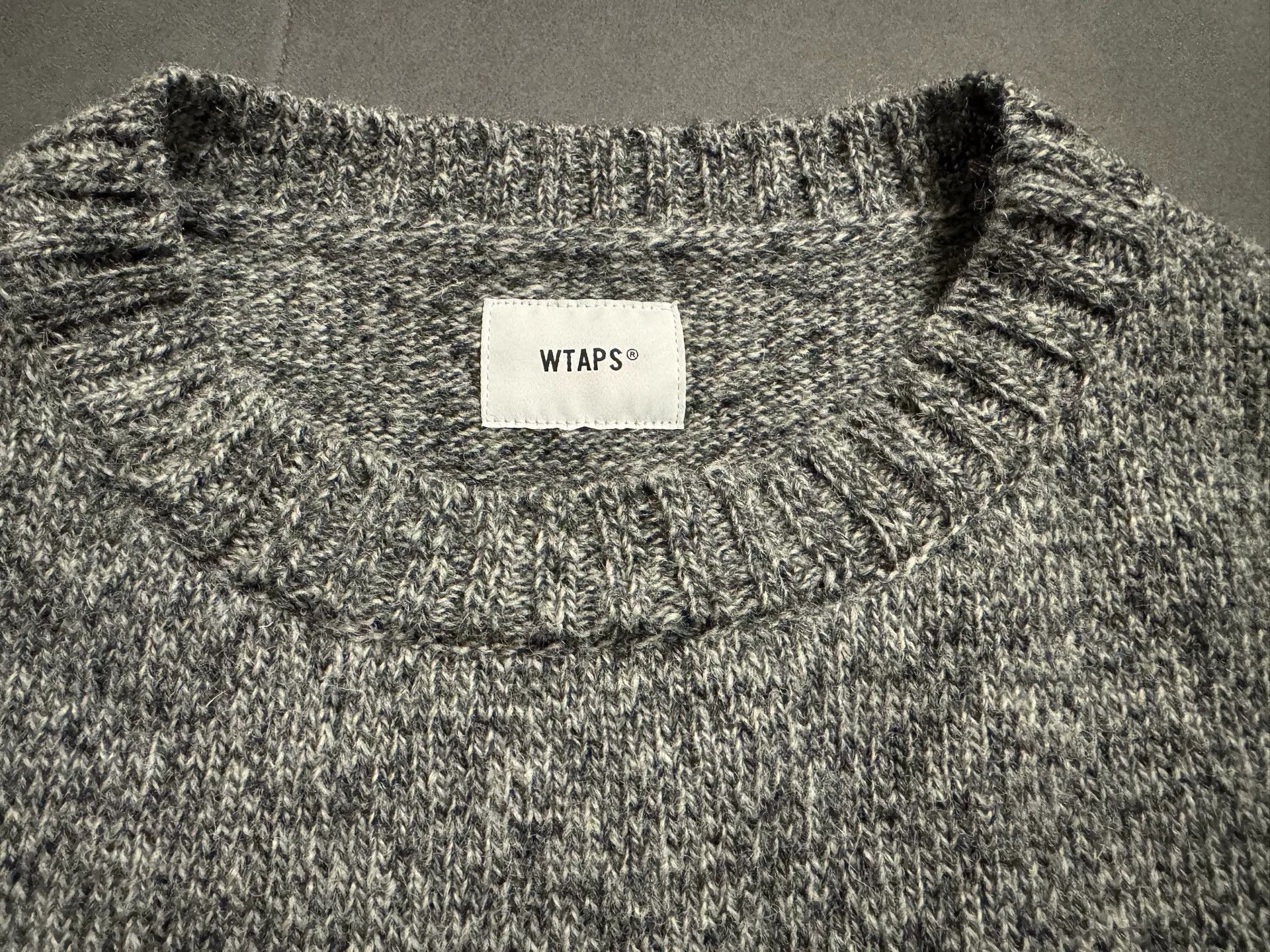 Wtaps WTAPS Gray Wool Sweater Size 2 Size US M / EU 48-50 / 2 - 3 Thumbnail