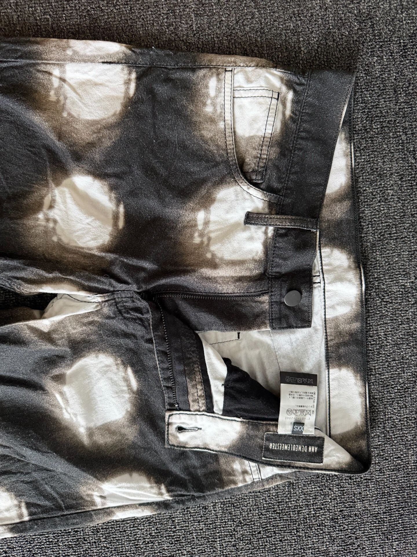 Ann Demeulemeester Ann Demeulemeester All-Over Print Skinny Pants Size 24" / US 00 / IT 34 - 4 Thumbnail