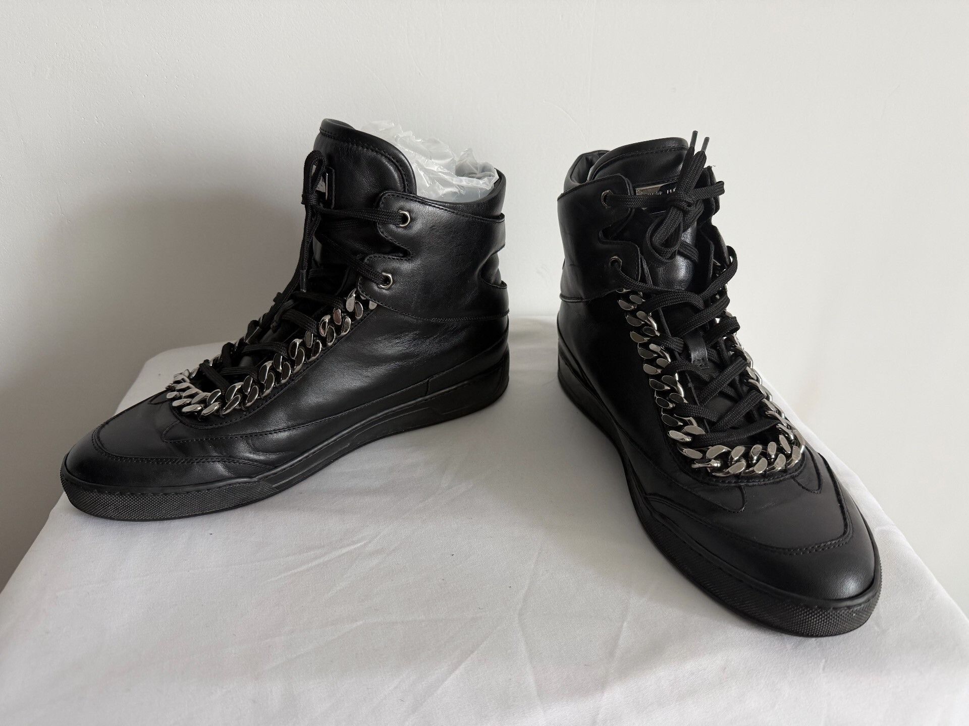 Philipp Plein Philip Plein Chain High-Top Sneakers Size US 10 / EU 43 - 4 Thumbnail