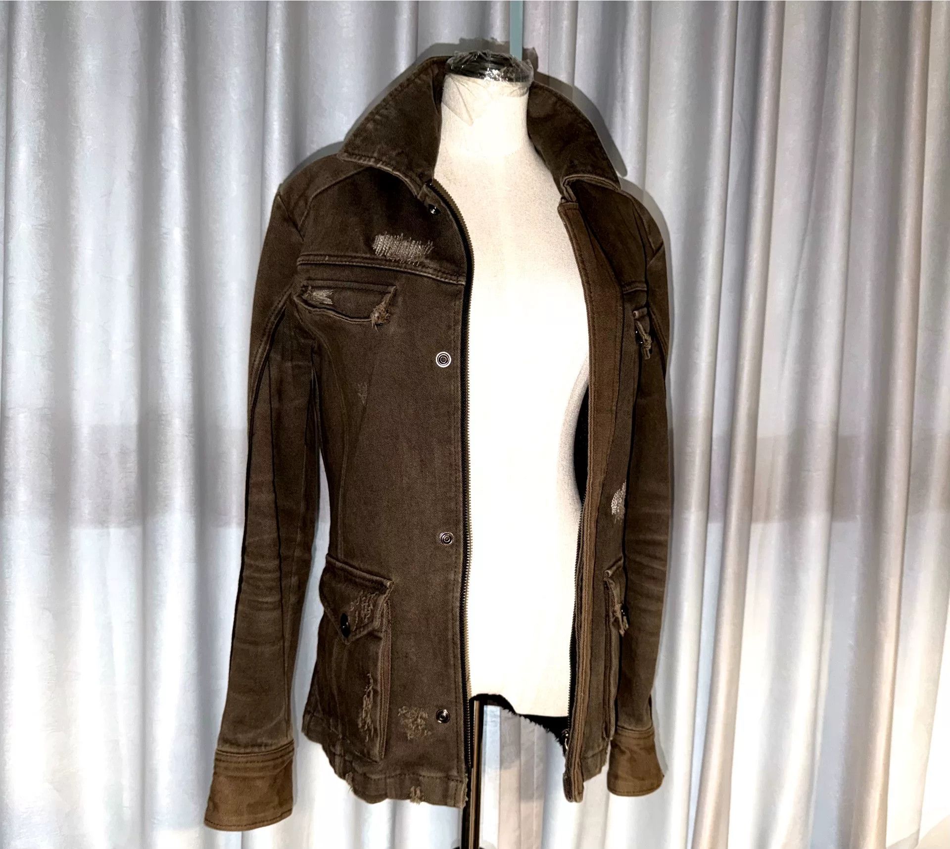 14th Addiction Distressed Military Jacket by 14th Addiction Size US M / EU 48-50 / 2 - 6 Thumbnail
