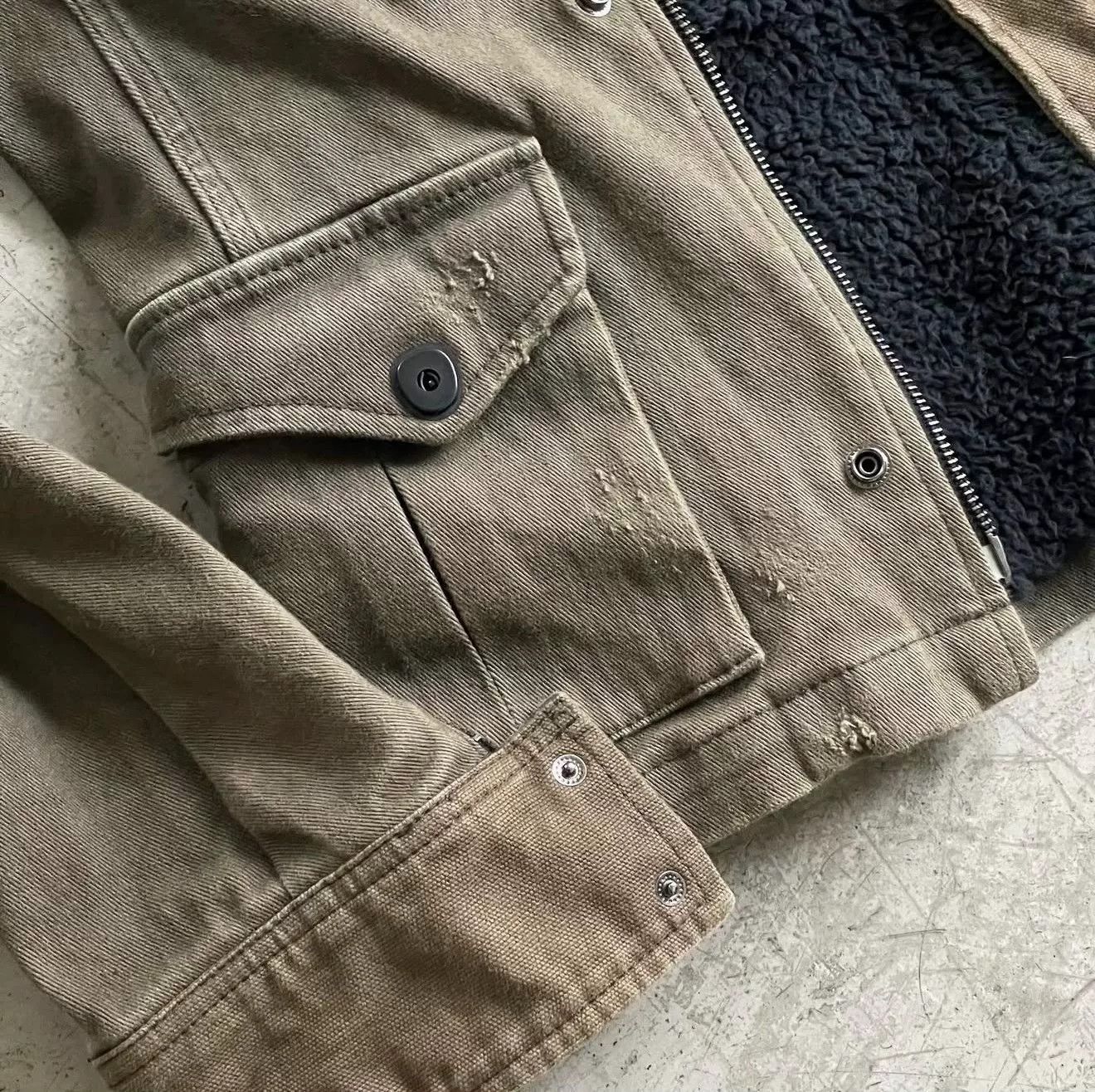 14th Addiction Distressed Military Jacket by 14th Addiction Size US M / EU 48-50 / 2 - 5 Thumbnail