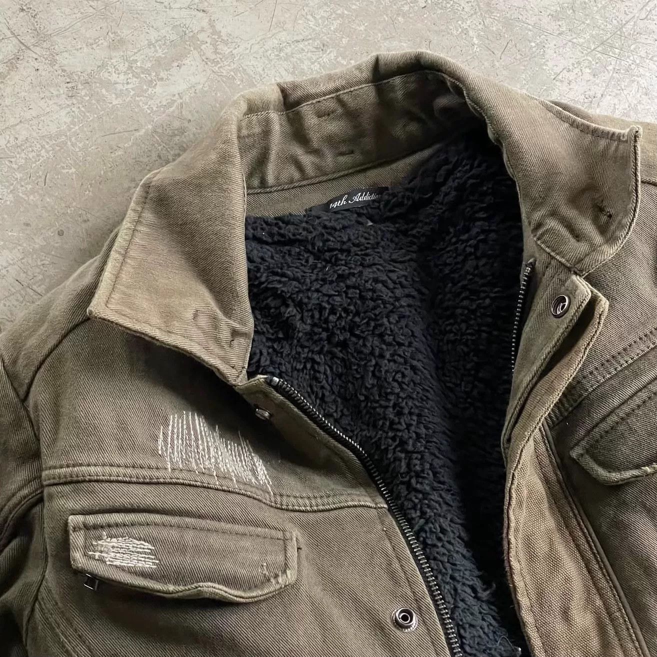 14th Addiction Distressed Military Jacket by 14th Addiction Size US M / EU 48-50 / 2 - 3 Thumbnail