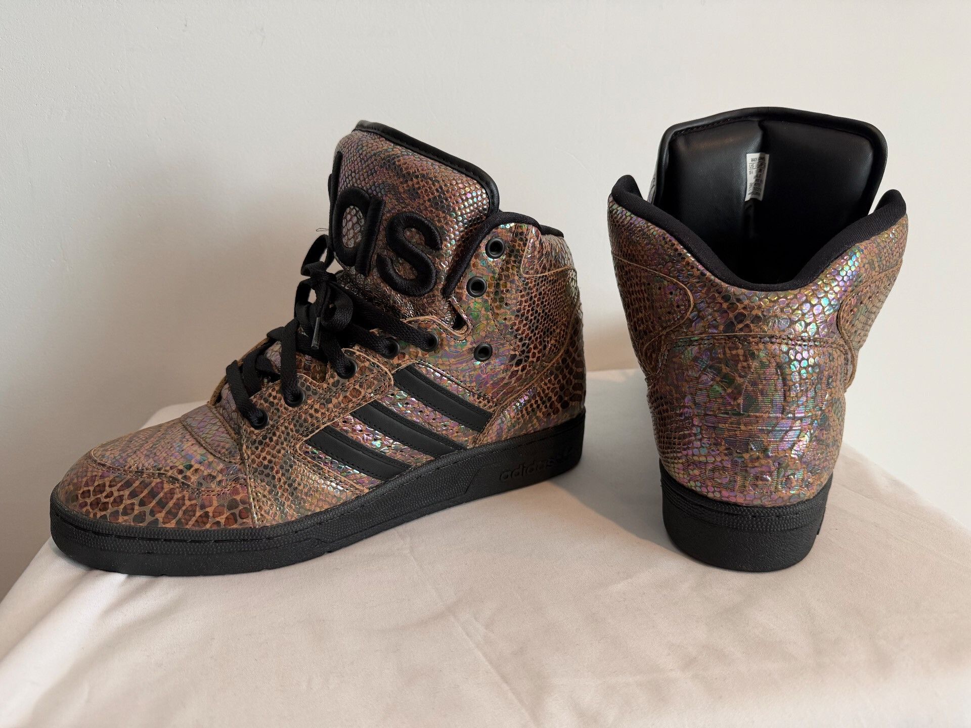 Jeremy Scott Adidas Jeremy Scott Instinct Hi Sneakers Size US 10 / EU 43 - 3 Thumbnail