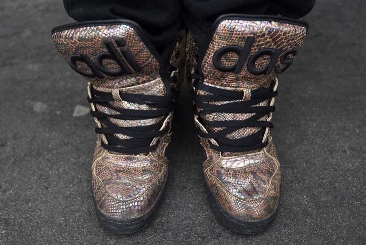 Jeremy Scott Adidas Jeremy Scott Instinct Hi Sneakers Size US 10 / EU 43 - 2 Thumbnail