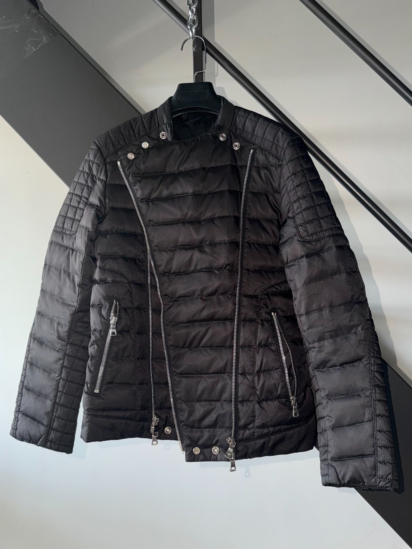 Balmain Balmain Black Quilted Nylon Jacket Size US S / EU 44-46 / 1 - 3 Thumbnail