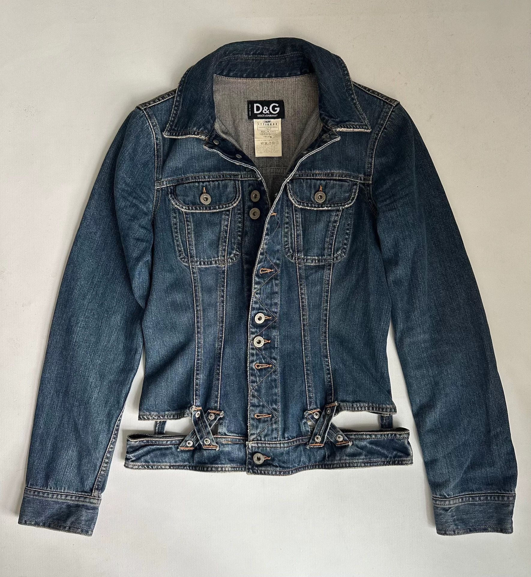 Dolce & Gabbana Dolce&Gabbana Denim Jacket with Cutout Design Size US XS / EU 42 / 0 - 4 Thumbnail