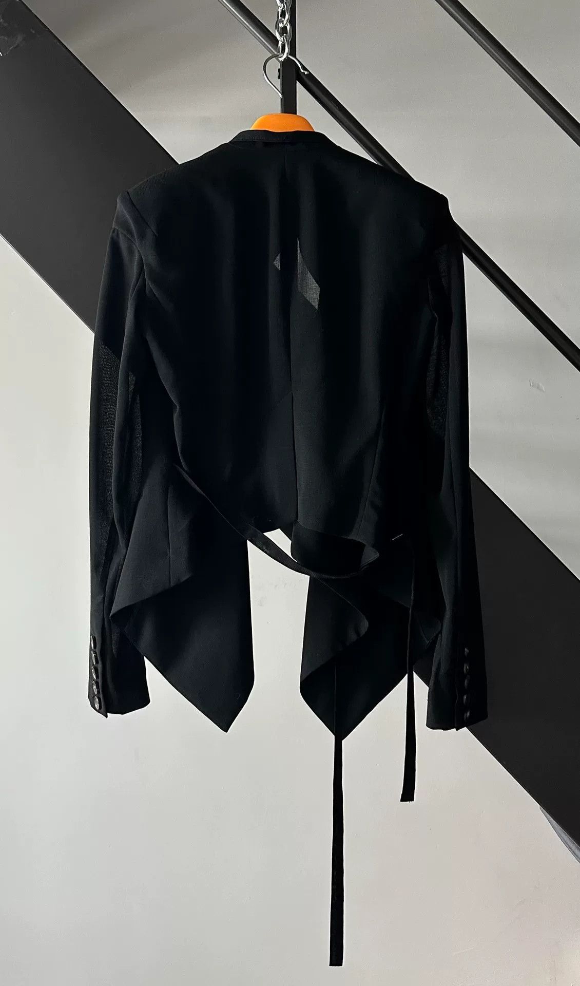 Helmut Lang Helmut Lang Black Mesh Jacket Size XS / US 0-2 / IT 36-38 - 2 Thumbnail