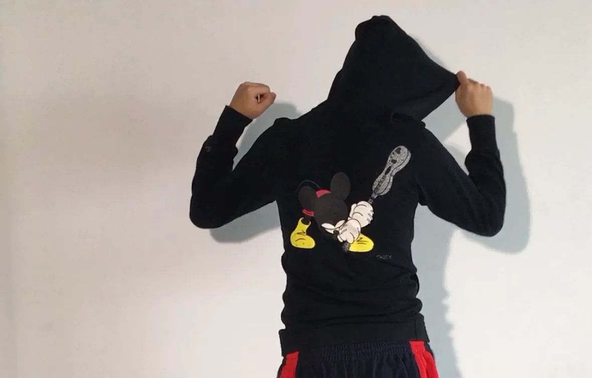 Roen ROEN Disney Mikey Black Hoodie | Grailed