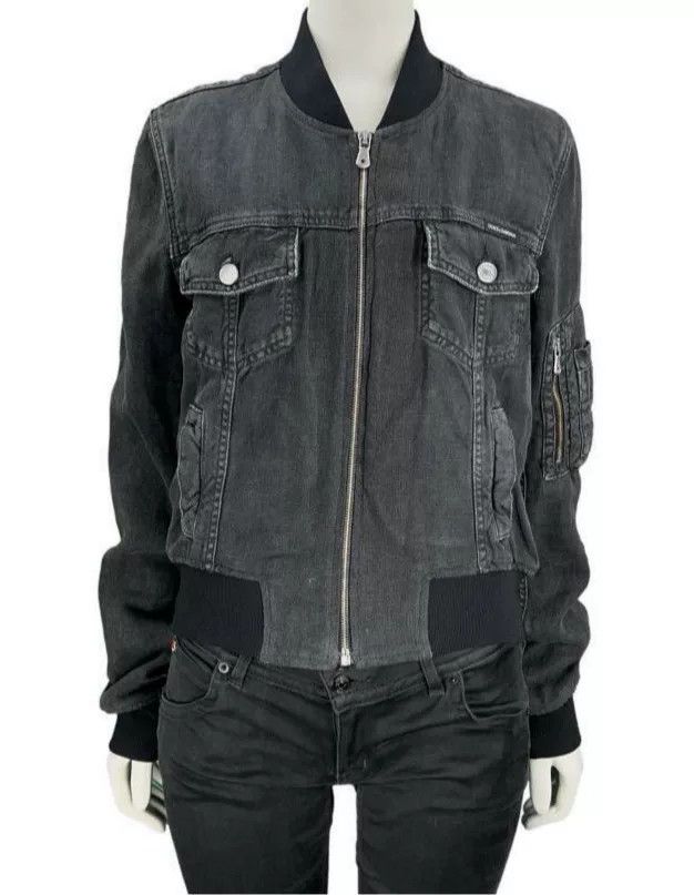Dolce & Gabbana Dolce & Gabbana Black Jeans Bomber Jacket Size US S / EU 44-46 / 1 - 6 Thumbnail
