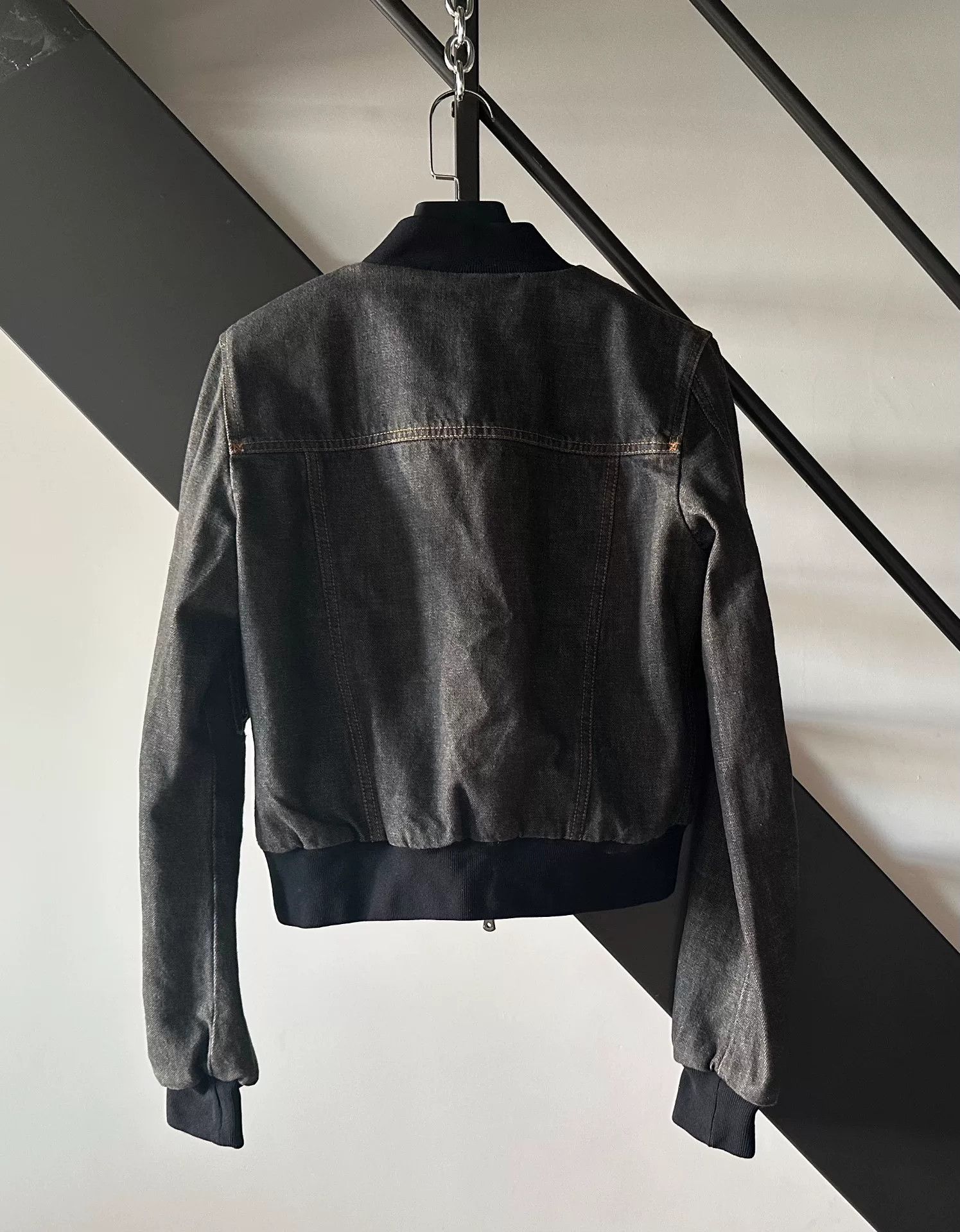 Dolce & Gabbana Dolce & Gabbana Black Jeans Bomber Jacket Size US S / EU 44-46 / 1 - 2 Thumbnail
