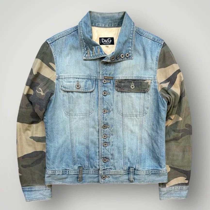 Dolce & Gabbana Dolce & Gabbana Denim Camo Jacket Size US M / EU 48-50 / 2 - 5 Thumbnail