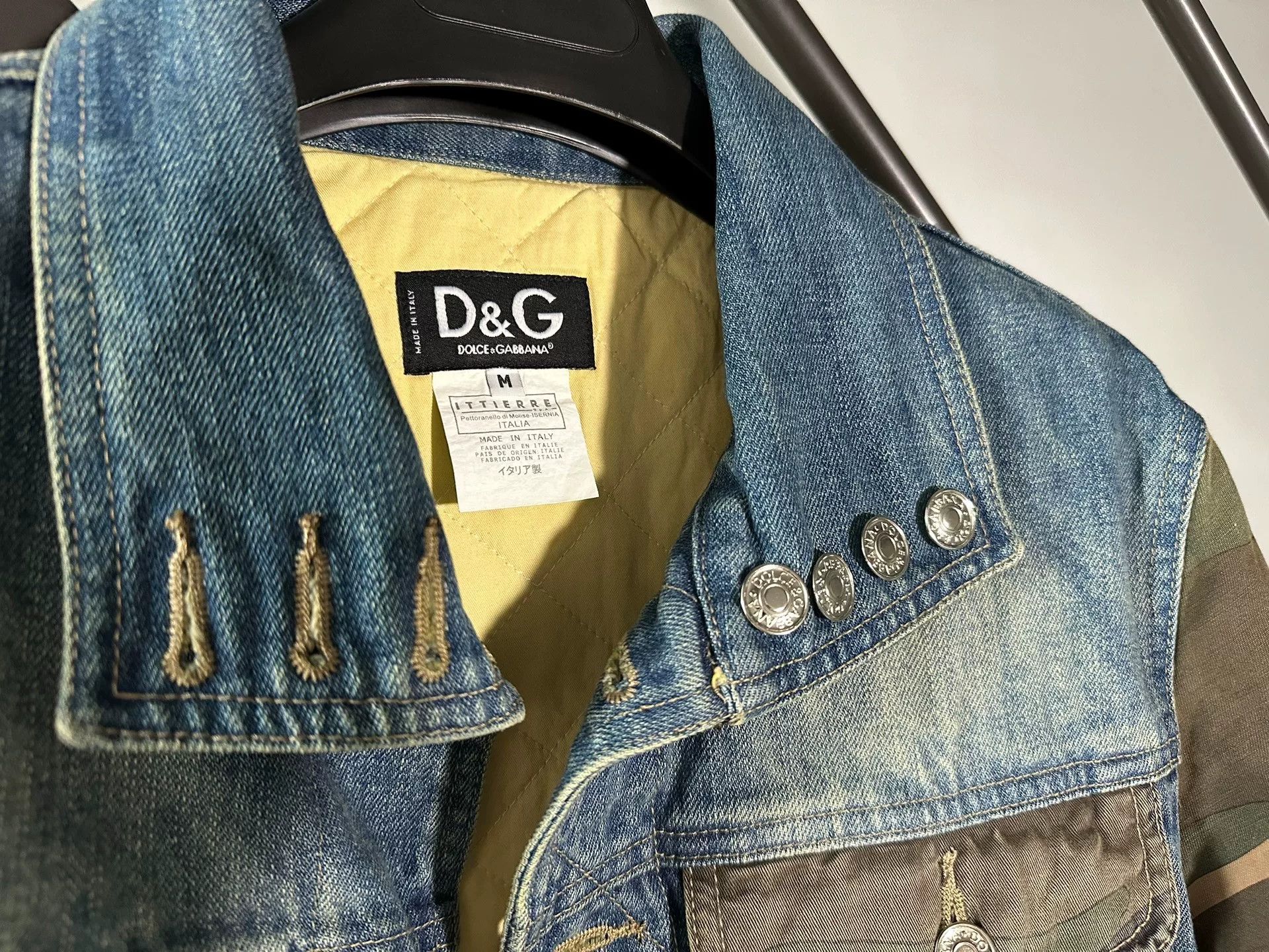 Dolce & Gabbana Dolce & Gabbana Denim Camo Jacket Size US M / EU 48-50 / 2 - 2 Thumbnail