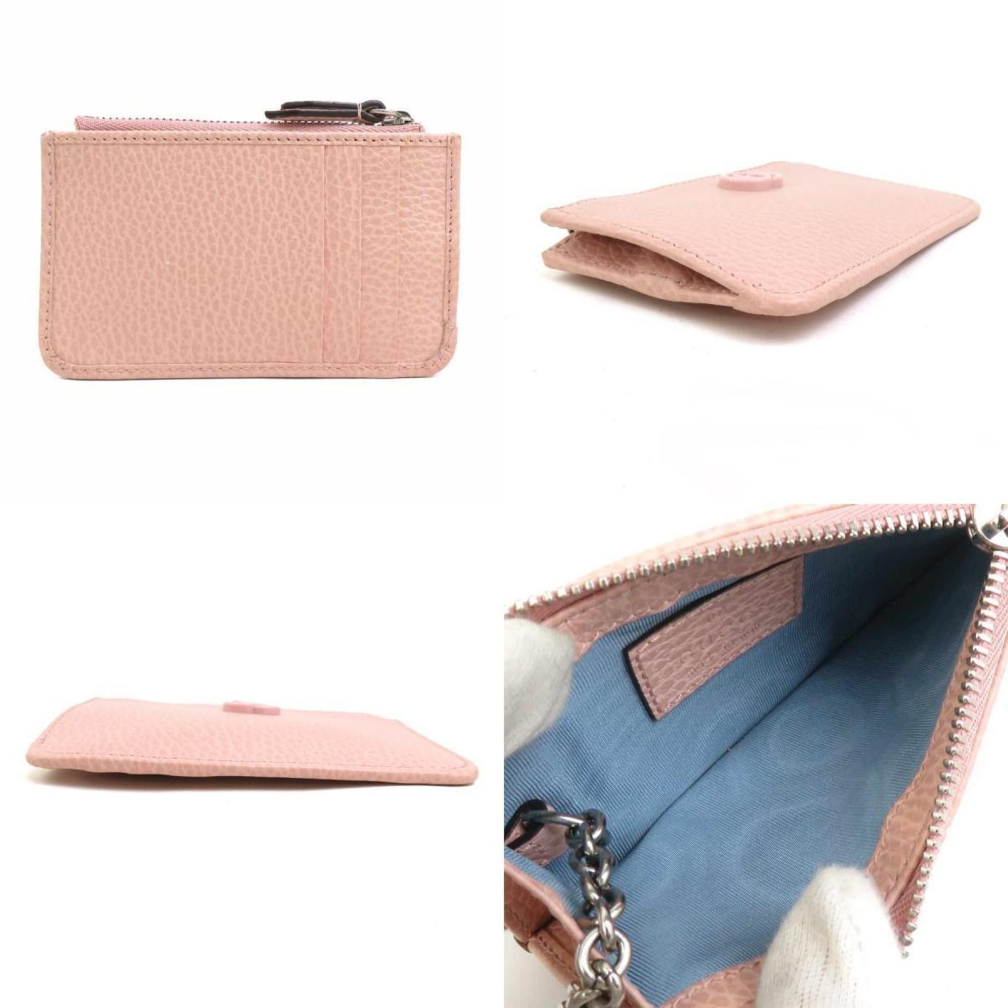 Gucci Gucci wallet, coin purse, leather, pink, women's, 701070 56497a Size ONE SIZE - 3 Thumbnail