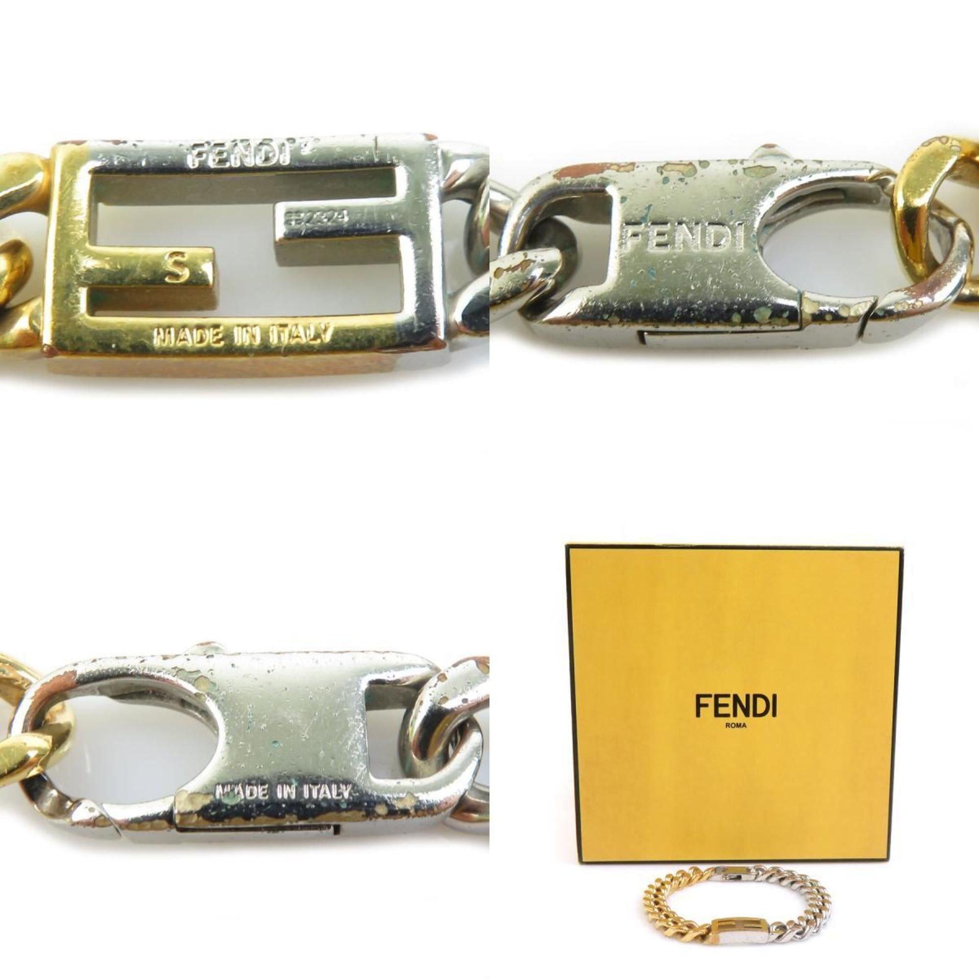 Fendi Fendi Bracelet Metal Gold and Silver Unisex r10969a Size ONE SIZE - 5 Thumbnail