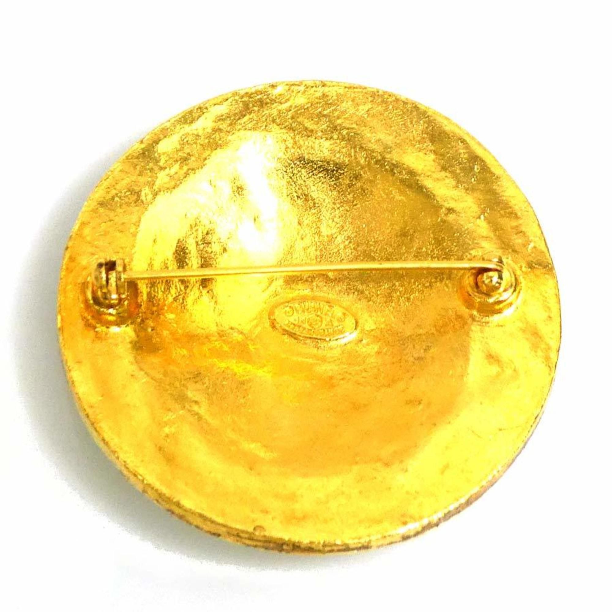 Chanel CHANEL Coco Mark Metal Gold Brooch for Women e61371a Size ONE SIZE - 4 Thumbnail