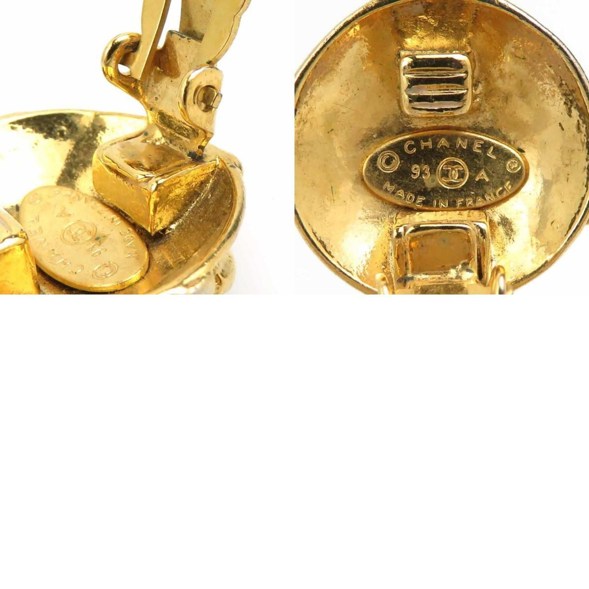 Chanel CHANEL Coco Mark Metal Gold Earrings for Women e61344a Size ONE SIZE - 5 Thumbnail