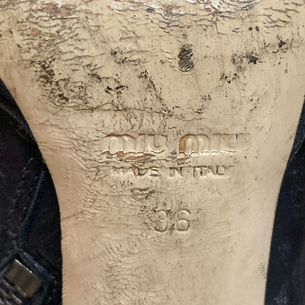 Miu Miu Miu Miu Miu Miu Leather Short Boots Leather Shoes DUTY FREE for USA Size ONE SIZE - 9 Thumbnail
