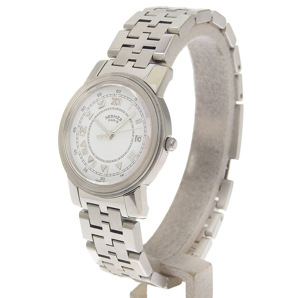Hermes Hermes Hermès Carrick Stainless Steel Watch Metal Quartz DUTY FREE for USA Size ONE SIZE - 2 Thumbnail
