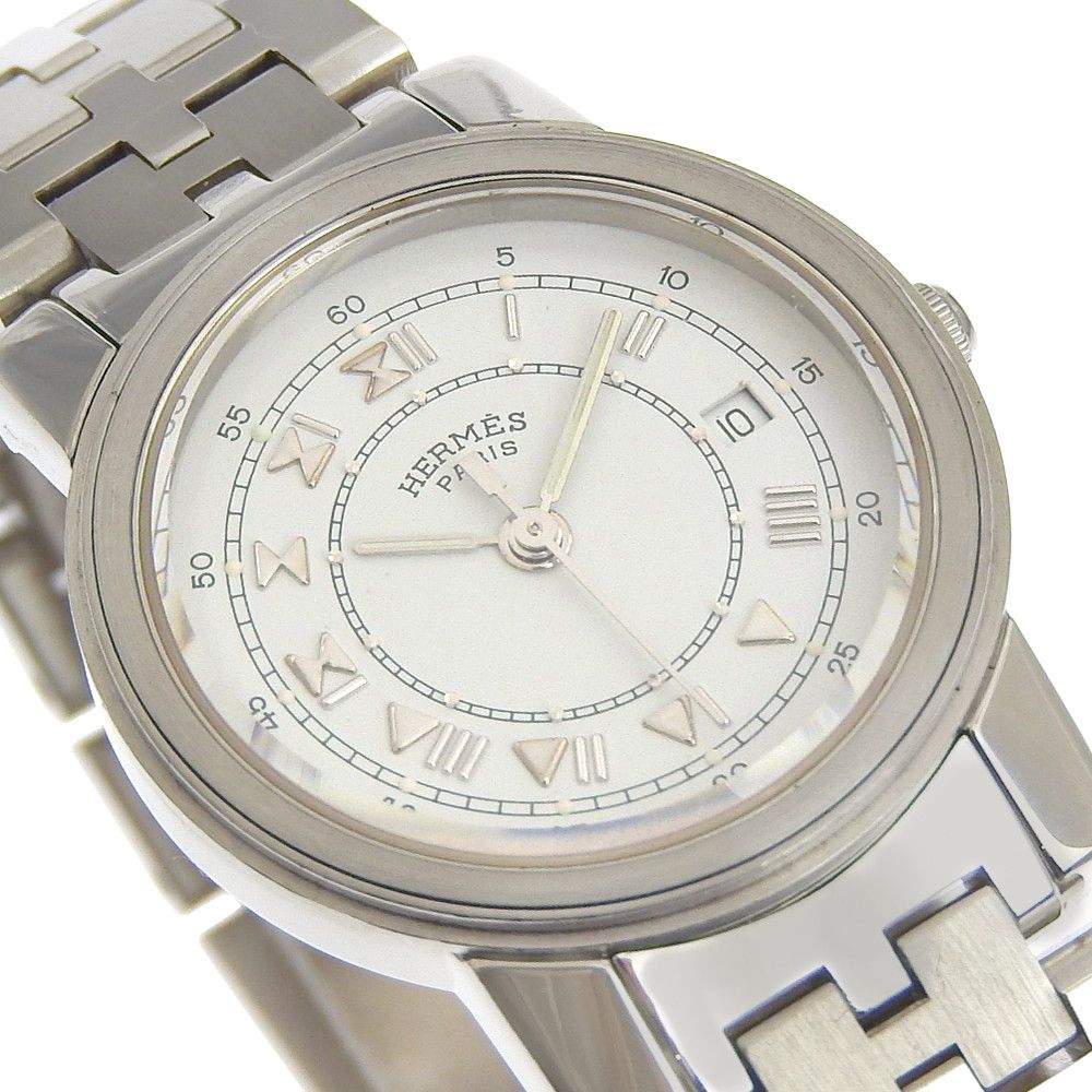 Hermes Hermes Hermès Carrick Stainless Steel Watch Metal Quartz DUTY FREE for USA Size ONE SIZE - 3 Thumbnail