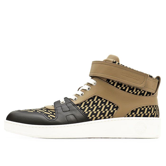 Hermes Hermes Hermès Freestyle High Density Nylon Calf Leather Sneakers Leather Shoes DUTY FREE for USA Size ONE SIZE - 4 Thumbnail