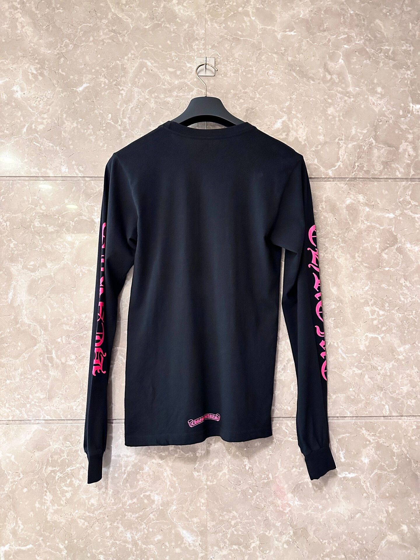 Chrome Hearts Chrome Hearts Black Pink Letter Longsleeve T-shirt Size S / US 4 / IT 40 - 2 Thumbnail