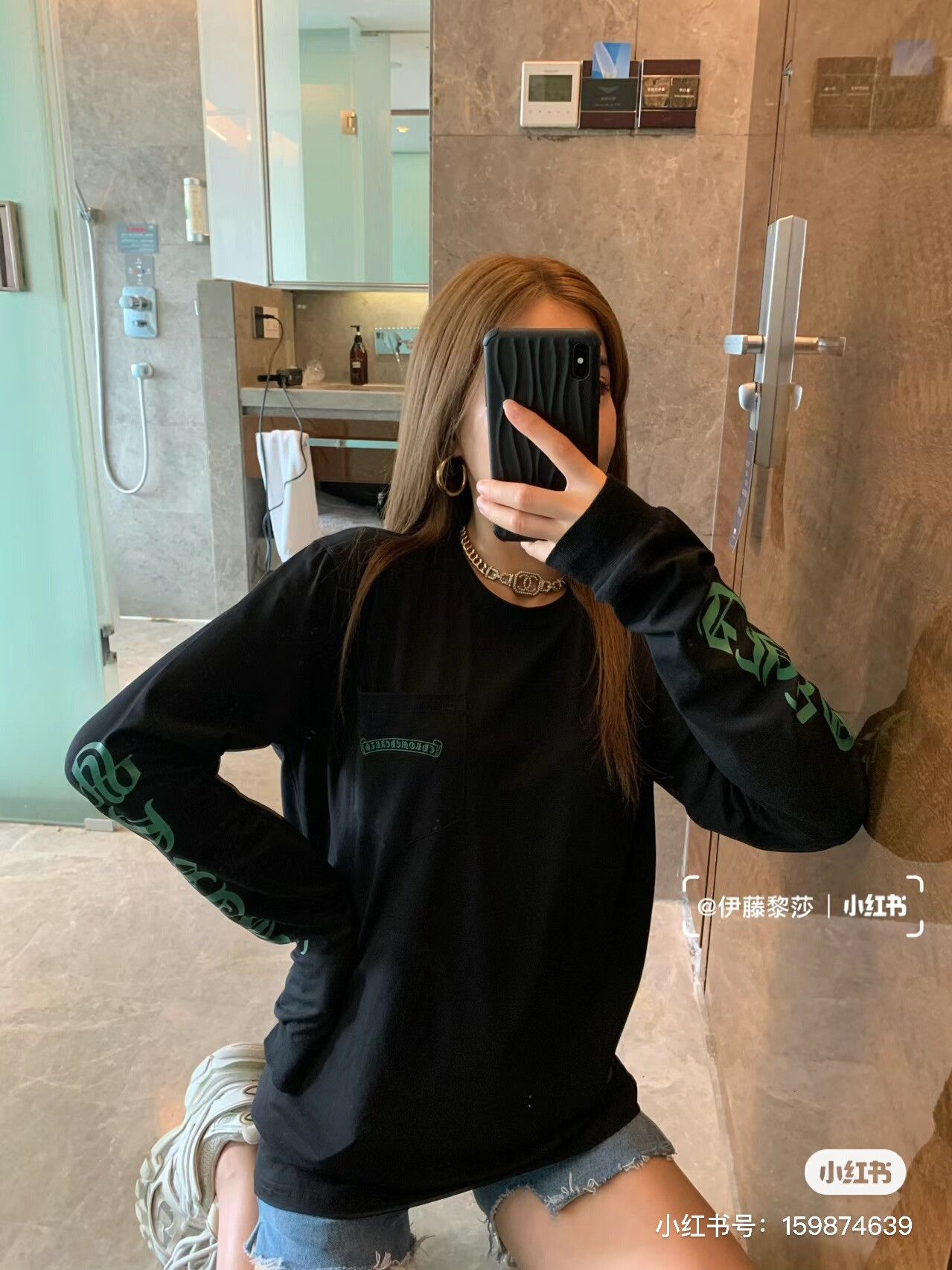 Chrome Hearts Chrome Hearts Black Pink Letter Longsleeve T-shirt Size S / US 4 / IT 40 - 7 Thumbnail