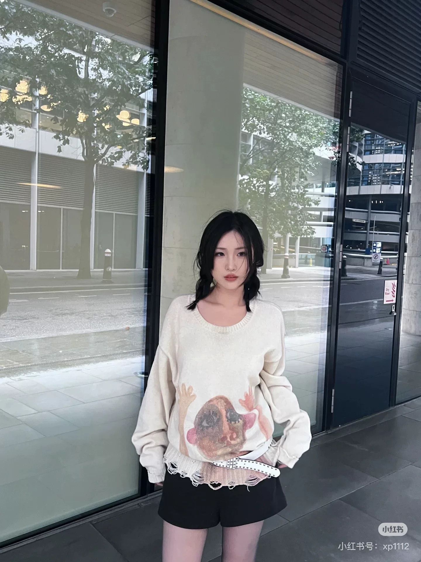 Song For The Mute Song for the Mute Beige Distressed Knit Sweater Size US S / EU 44-46 / 1 - 4 Thumbnail