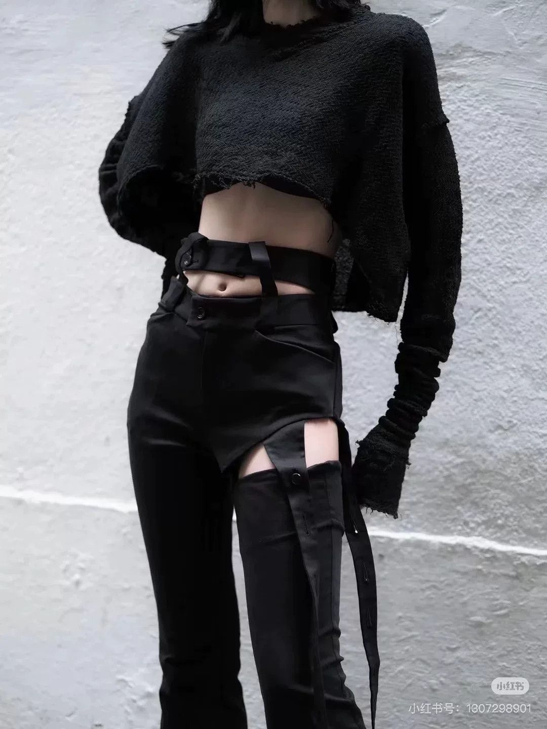 Marc Le Bihan Marc Le Bihan Black Short Long-Sleeve Top Size XXS / US 00 / IT 34 - 5 Thumbnail