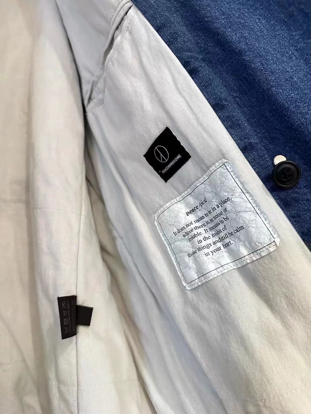 peaceminusone Peaceminusone Blue Denim Blazer Size US M / EU 48-50 / 2 - 5 Thumbnail