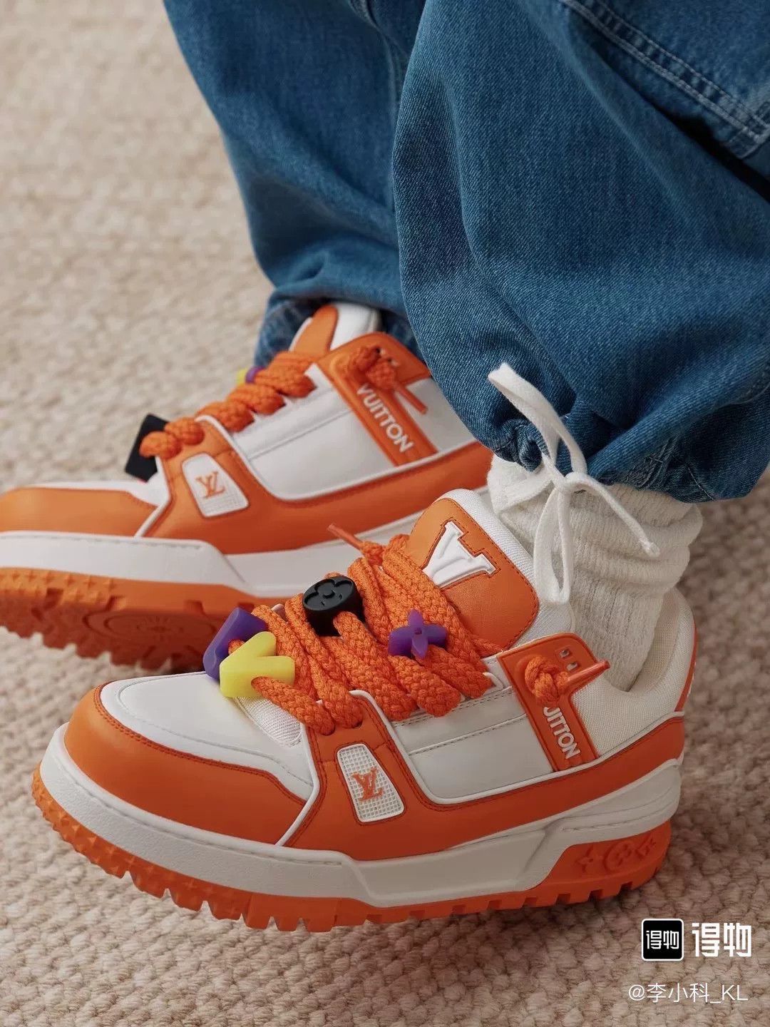 Louis Vuitton Louis Vuitton Trainer Maxi Orange White Size US 9 / EU 42 - 6 Thumbnail