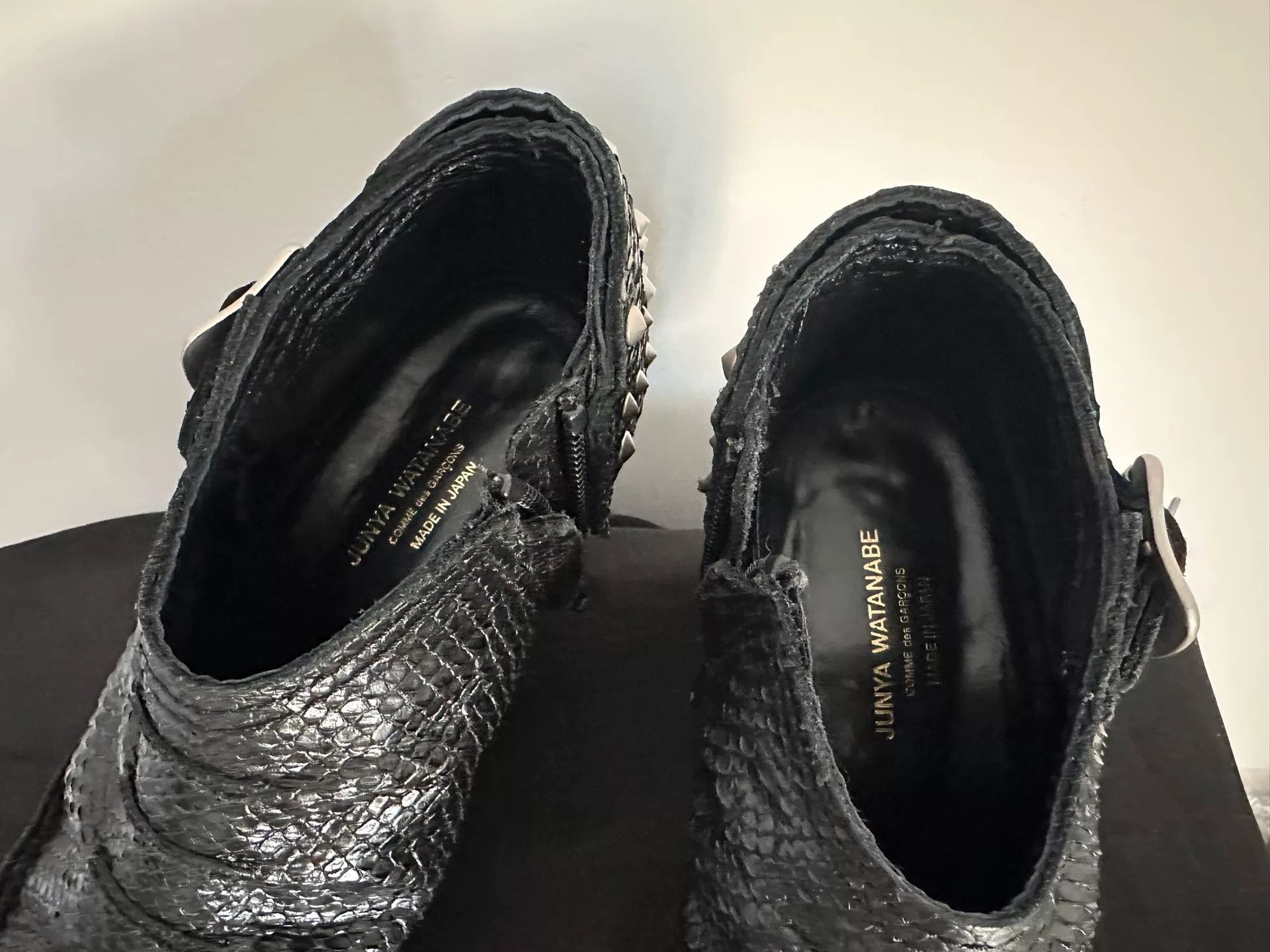 Junya Watanabe Junya Watanabe Black Snake Grain Boots Size US 6 / IT 36 - 6 Thumbnail