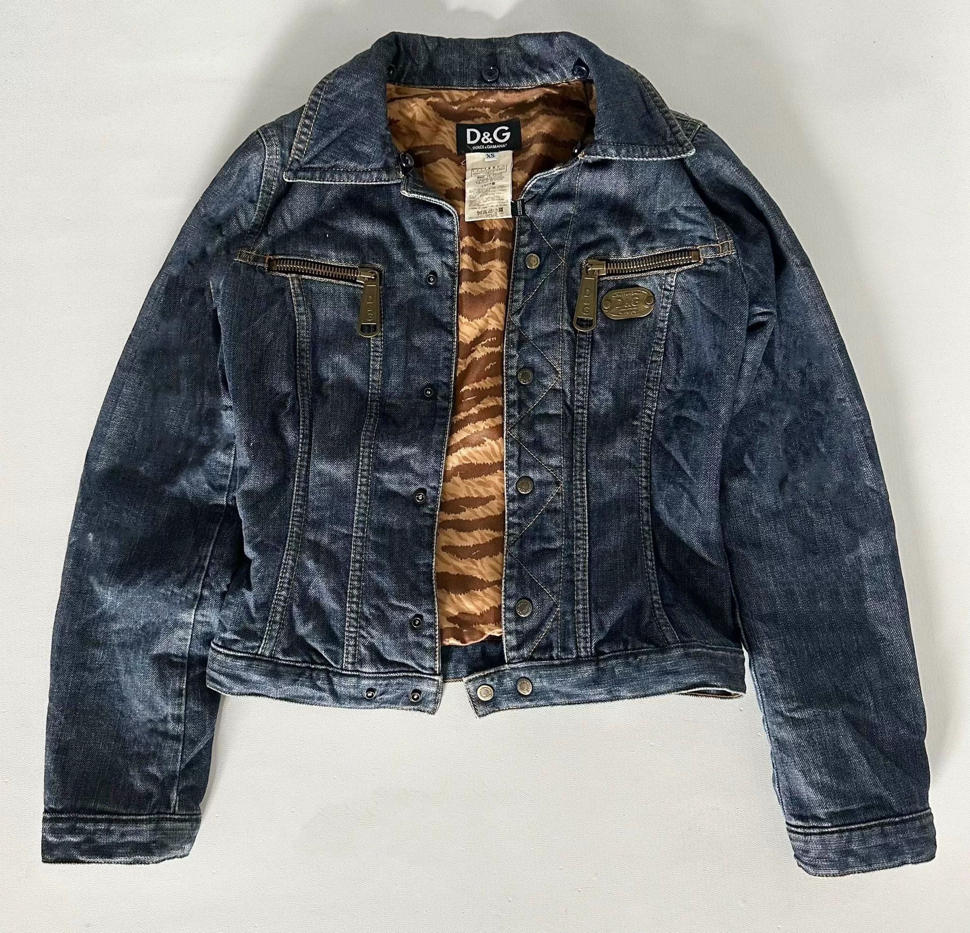 Dolce & Gabbana Dolce & Gabbana Navy Denim Jacket Size US XS / EU 42 / 0 - 2 Thumbnail