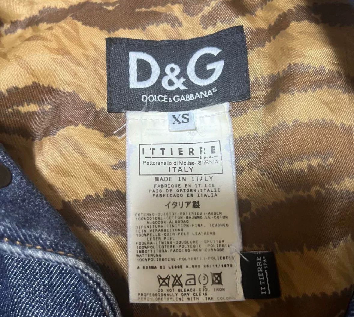 Dolce & Gabbana Dolce & Gabbana Navy Denim Jacket Size US XS / EU 42 / 0 - 4 Thumbnail