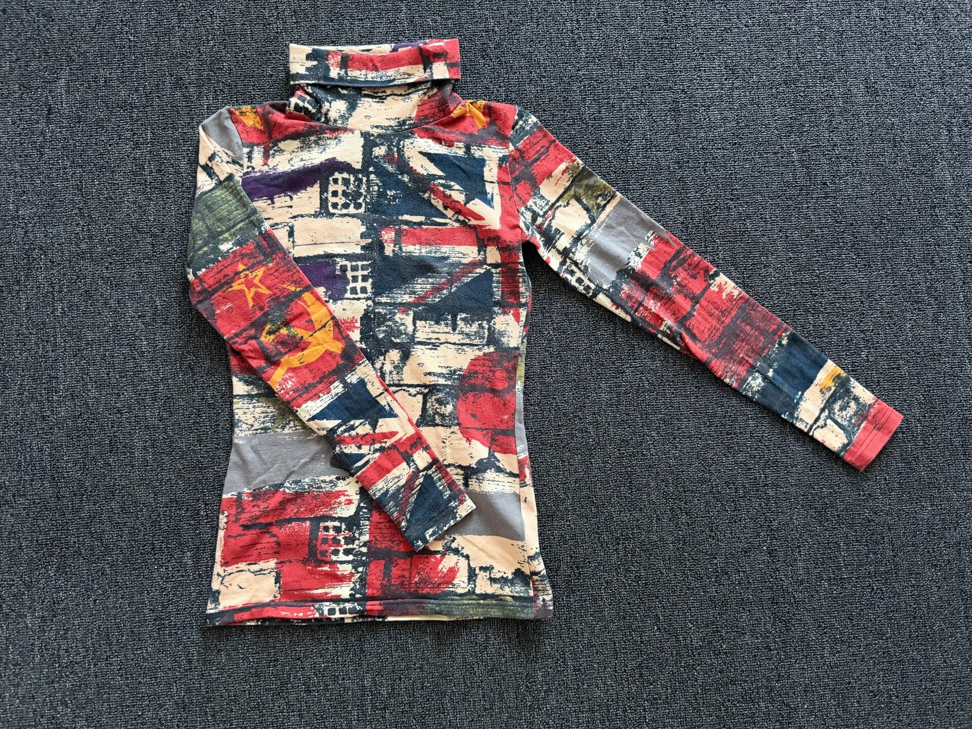 Jean Paul Gaultier Gaultier National Flag Turtleneck Top Size S / US 4 / IT 40 - 3 Thumbnail